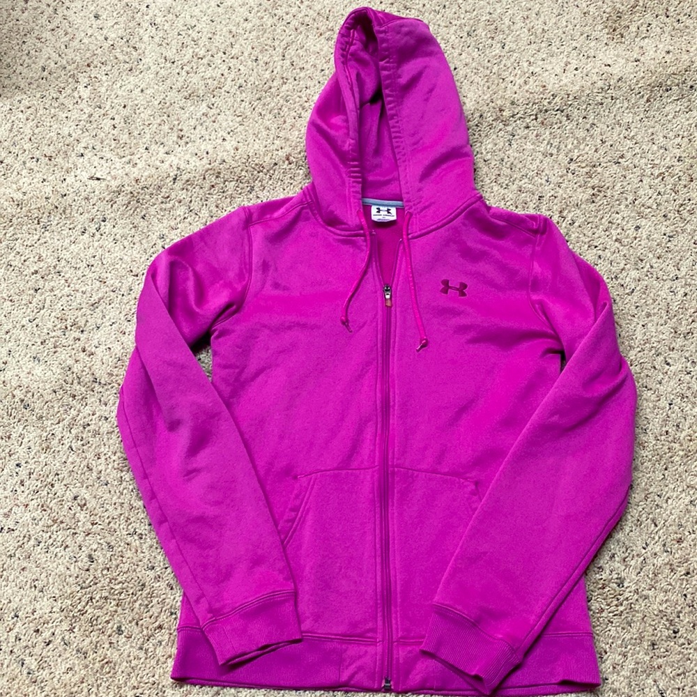 Under armor medium zip hoodie womens